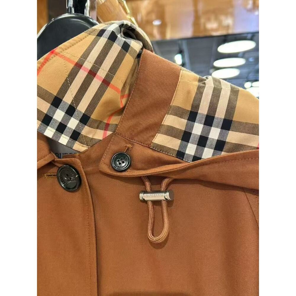 Burberry Women’s Hooded Single-Breasted Coat with hood New US4 - Picture 6 of 14